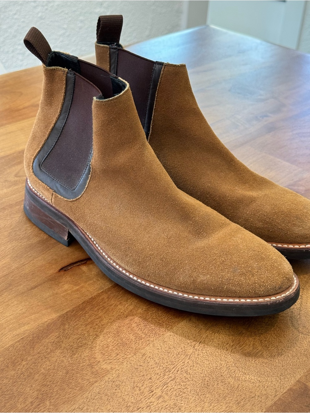 Thursday Boot Company Duke Chelsea Boots in Honey Suede